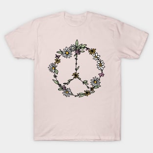 Watercolor Peace Sign Tapestry T-Shirt